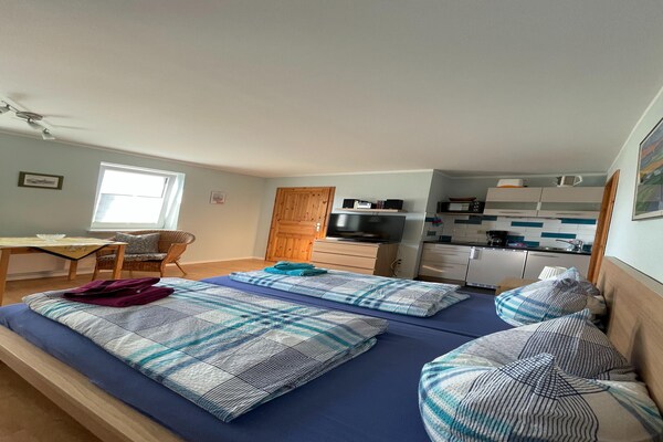 Knus appartement met uitzicht op de vuurtoren bij Bastorf, vlakbij de Oostzee - thumbnail 3