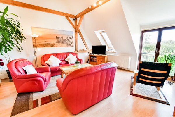 Ruim vakantiehuis met sauna en grote tuin, 4 km van Oostzeestrand - thumbnail 2