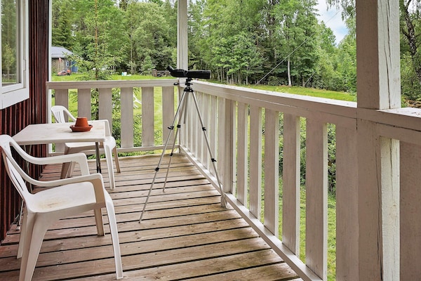 Houten vakantiehuis aan bosrand met sauna en meertje op 100 meter - thumbnail 2
