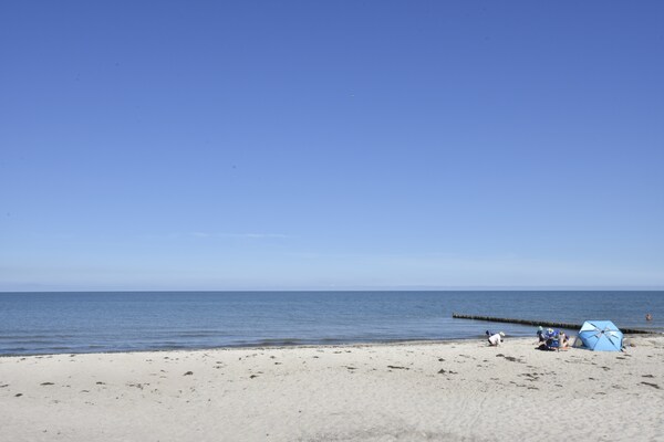 Vrijstaand vakantiehuis met open haard en tuin, 1,2 km van het strand - thumbnail 5