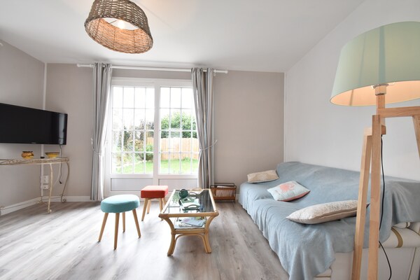 Modern landhuis met omheinde tuin, 2 km van het strand van Cosqueville - thumbnail 5
