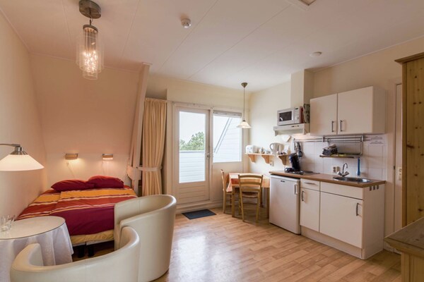 Romantisch studio-appartement met zeezicht in rijksmonument op landgoed - thumbnail 4