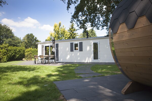 Modern chalet op Recreatiepark de Boshoek in Voorthuizen - thumbnail 6