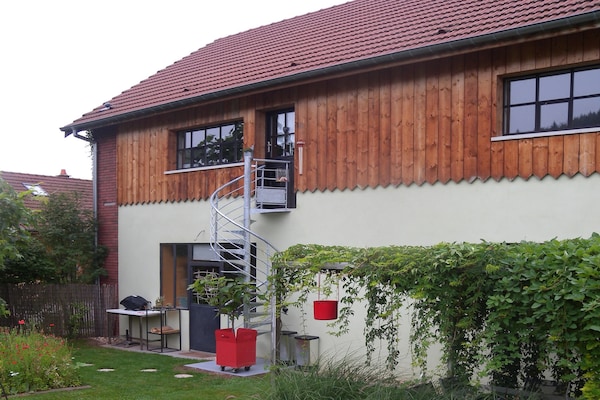 Loftvakantiehuis met Nordic bad vlakbij recreatiemeer in Saint-Quirin - thumbnail 6