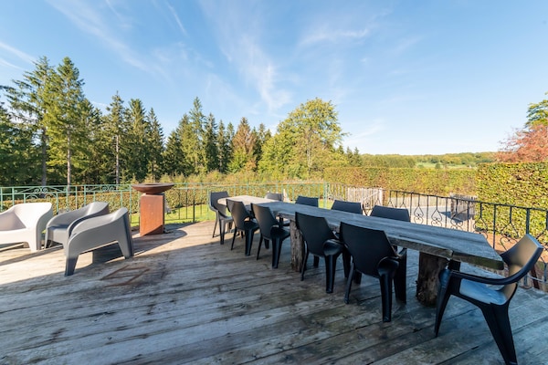 Chalet Bleu: Luxe 8-persoons chalet met privésauna aan het meer in de Ardennen - thumbnail 5