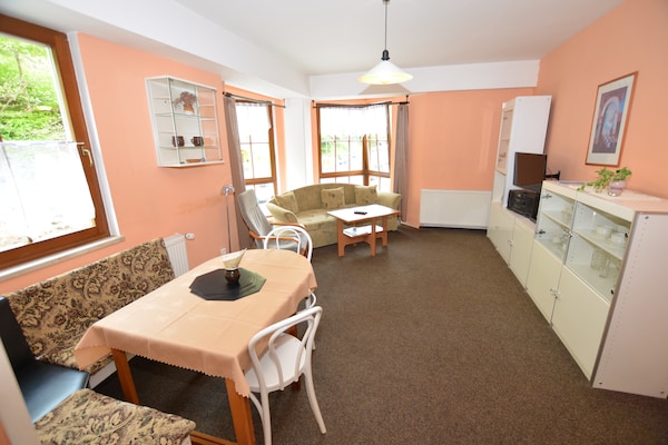 Aan de piste: Comfortabel appartement in Jachymov voor 4 personen - thumbnail 3