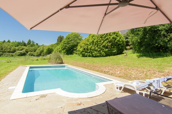 Authentiek landhuis in Dordogne met privézwembad en open haard - thumbnail 2