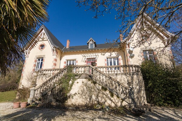 Authentiek landhuis in Dordogne met privézwembad en open haard - thumbnail 1