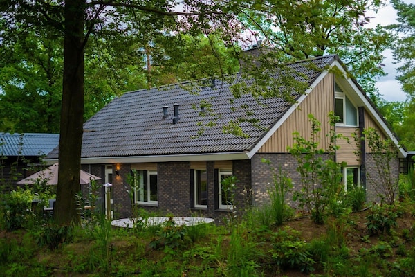 Luxe vakantiehuis De Specht met jacuzzi, sauna en bioscoop op de Veluwe - thumbnail 1