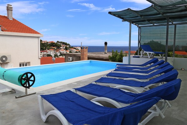 Vrijstaande villa met privézwembad en zeezicht op 100m van het strand in Cara, Korcula - thumbnail 4