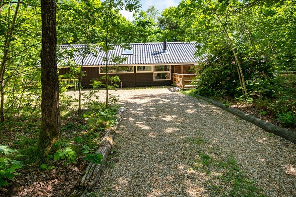 Knus vrijstaand huis aan doodlopende weg, 80m van het Kvie Sø meer - thumbnail 1