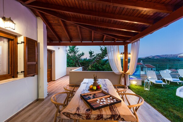 Petro Kampos Villa 3: Ruime vrijstaande villa met privézwembad op Kreta - thumbnail 6