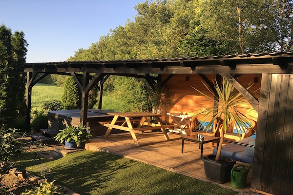 Luxe vrijstaande wellnessbungalow met serre aan de rand van Twente - thumbnail 5