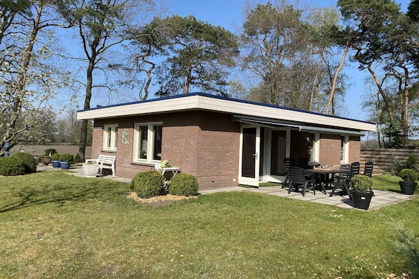 Luxe vrijstaande wellnessbungalow met serre aan de rand van Twente - thumbnail 1