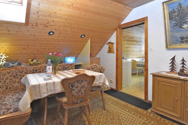 Knus appartement in Frauenwald aan het Thüringer Woud, 100m van skilift - thumbnail 3