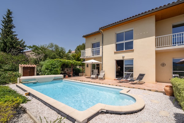 Villa Tranquille: Luxe villa met privézwembad en panoramisch uitzicht in Limoux - thumbnail 6