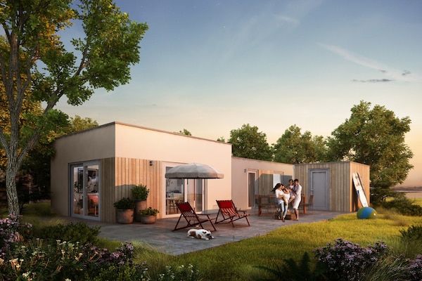 Moderne kustlodge voor 4 personen op Vakantiepark Zeebad in Breskens - thumbnail 1
