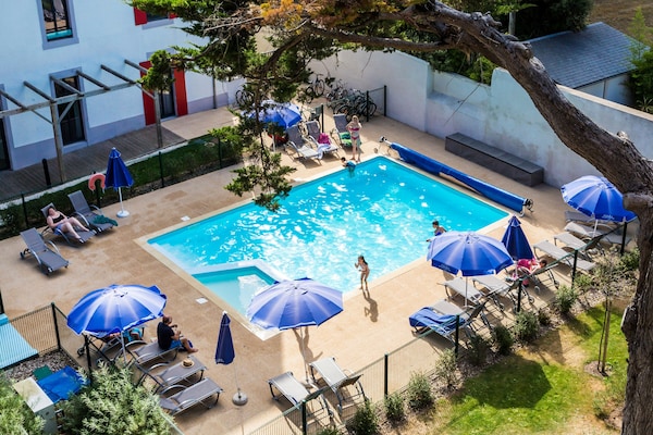 Licht appartement met terras en zwembad in Pornichet - thumbnail 3