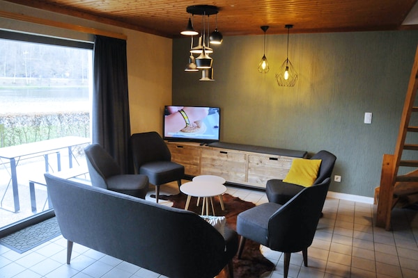 Gerenoveerd vakantiehuis aan het meer in Vielsalm met sauna voor 8 personen - thumbnail 1