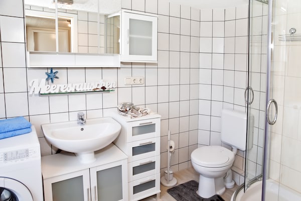 Op 1,4 km van het strand: ruim appartement in Bastorf / Kägsdorf - thumbnail 6