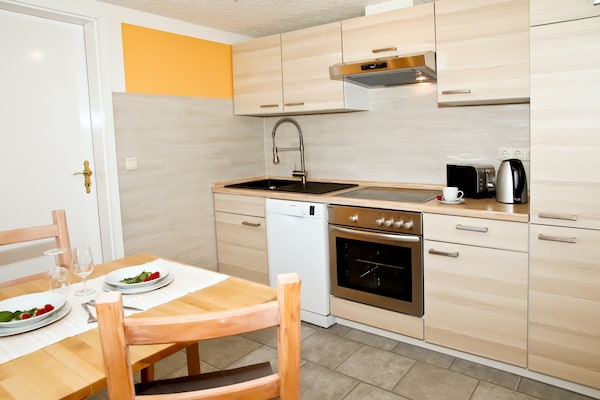 Op 1,4 km van het strand: ruim appartement in Bastorf / Kägsdorf - thumbnail 4