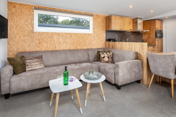 Modern chalet met wellness in bosrijk Drenthe bij Borger - thumbnail 2