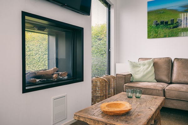 Duurzame 4-persoonsbungalow aan natuurgebied in Herkingen - thumbnail 4