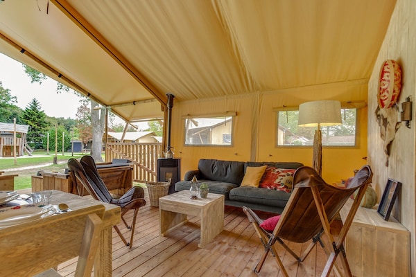 Glamping tentlodge op Vakantiepark Sandberghe met huisdieren welkom - thumbnail 2