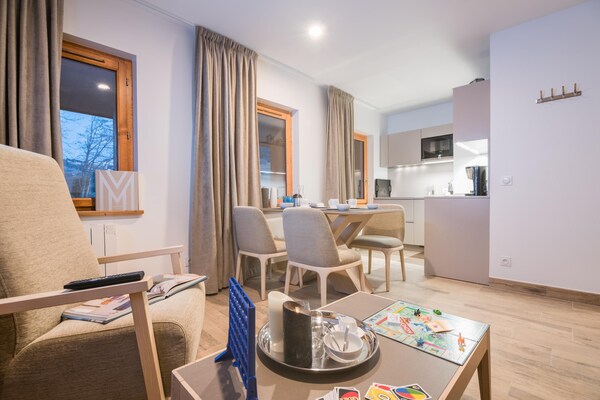Luxe appartement 4p tussen Megève en Praz-sur-Arly met sauna - thumbnail 2