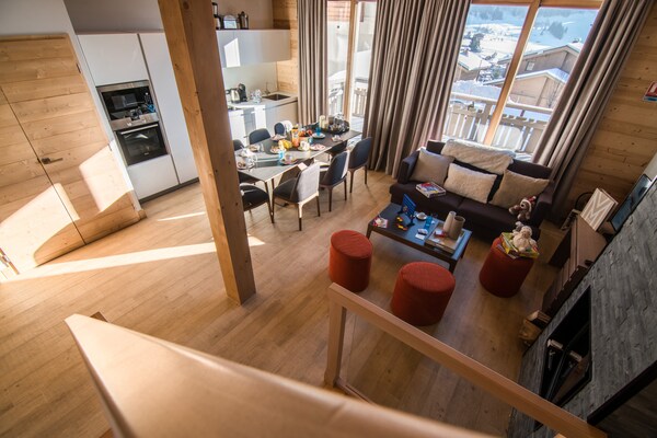 Luxe chalet voor 8 personen nabij Megève met uitzicht op de Mont-Blanc - thumbnail 6