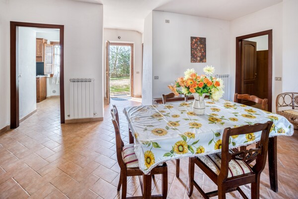 Landelijk appartement voor 4 in Villa Fano bij Citerna met tuin en zwembad - thumbnail 5