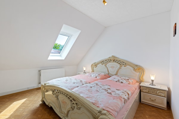 Knus appartement met kerktorenzicht en tuin in Klütz, 3,5 km van strand - thumbnail 4