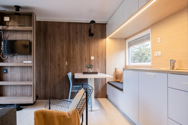 Chalet Klaske: Modern vakantiechalet in hartje Friese natuur - thumbnail 4