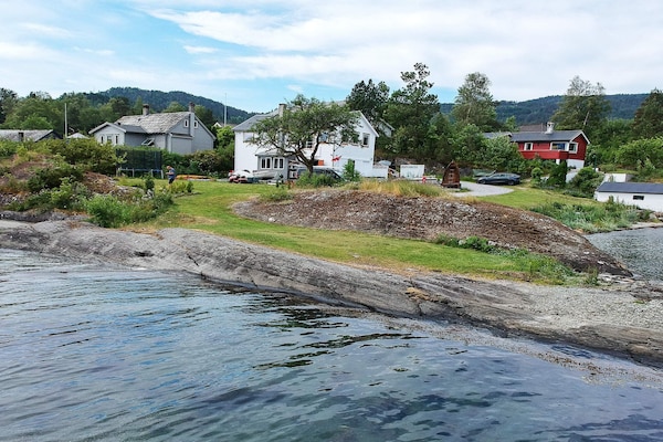 Strandparadijs aan de Hardangerfjord met privé zandstrand en panoramisch uitzicht - thumbnail 4