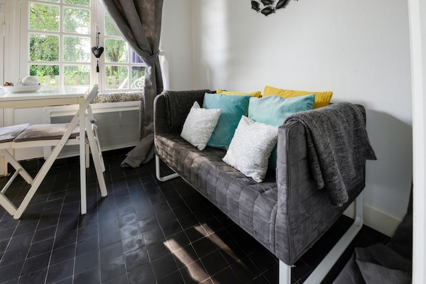 Romantisch appartement Le Petit Marais in Normandië, dichtbij zee en golf - thumbnail 2