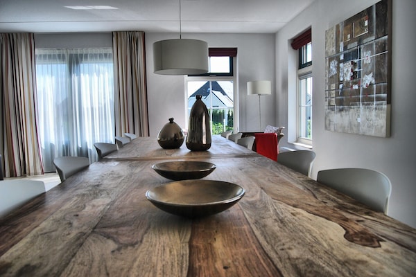 Wellnessbungalow aan Emslandermeer voor 12 personen met sauna en tuin - thumbnail 2