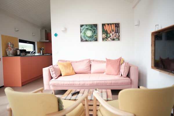 Moderne lodge op 500m van strand, hondvriendelijk vakantiepark - thumbnail 2