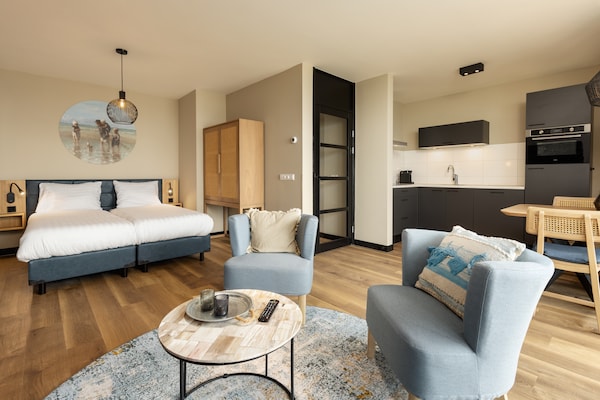 Stijlvol strandappartement in Egmond aan Zee met balkon en zeezicht - thumbnail 1