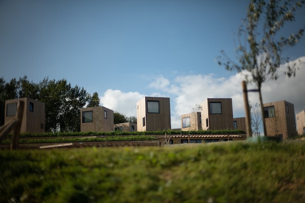 Moderne kubuslodge met panoramisch uitzicht in Resort Gulpen - thumbnail 5