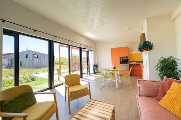 Toegankelijke strandlodge in Callantsoog: 500m van zee, huisdieren welkom - thumbnail 3