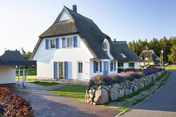 Luxe rietgedekt vakantiehuis met sauna op 100 meter van de lagune - thumbnail 1