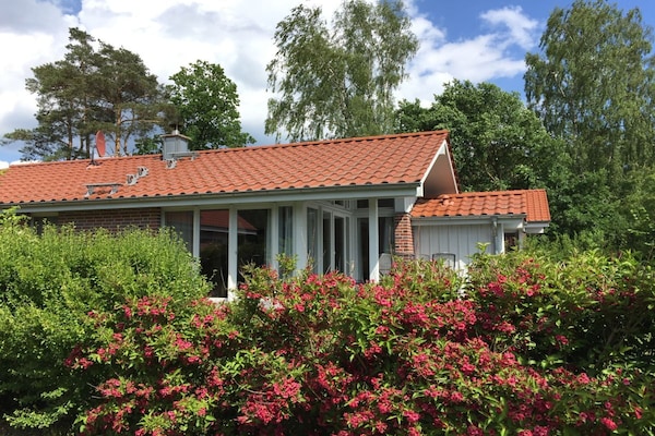 Vrijstaand huis met sauna, haard & roeiboot op 250m van de Müritz - thumbnail 4