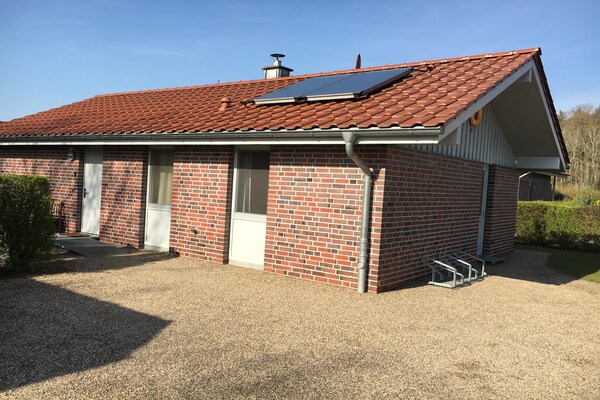 Vrijstaand huis met sauna, haard & roeiboot op 250m van de Müritz - thumbnail 6