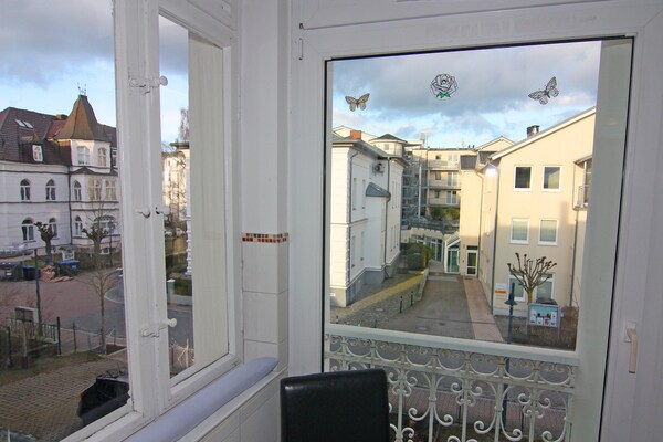 Sfeervol appartement in Villa See-Eck, 200 meter van strand Ahlbeck - thumbnail 4