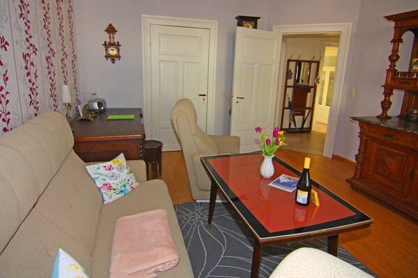 Sfeervol appartement in Villa See-Eck, 200 meter van strand Ahlbeck - thumbnail 6