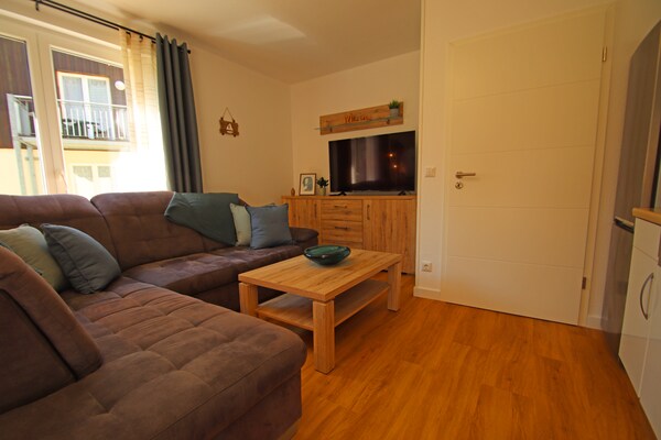 Modern appartement op 300 meter van strand Trassenheide met terras - thumbnail 6