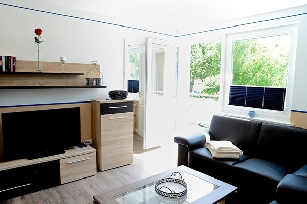 Strandappartement in Wyk auf Föhr met balkon en sauna, 350m van zee - thumbnail 6
