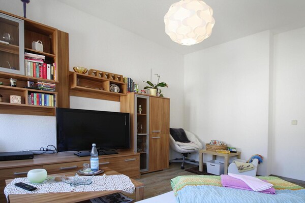 Knus appartement op de bovenverdieping met uitzicht op de tuin in Ellefeld - thumbnail 4