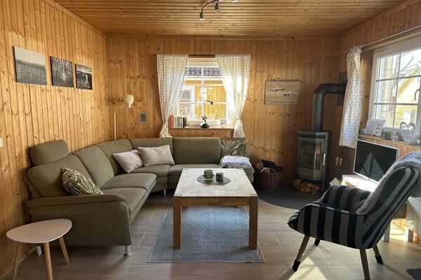 Scandinavisch vakantiehuis met sauna, 100m van het meer bij Müritz - thumbnail 6