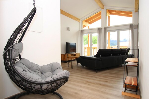 Appartement Panoramablick Inzell: luxe familieappartement met sauna en bergzicht - thumbnail 6